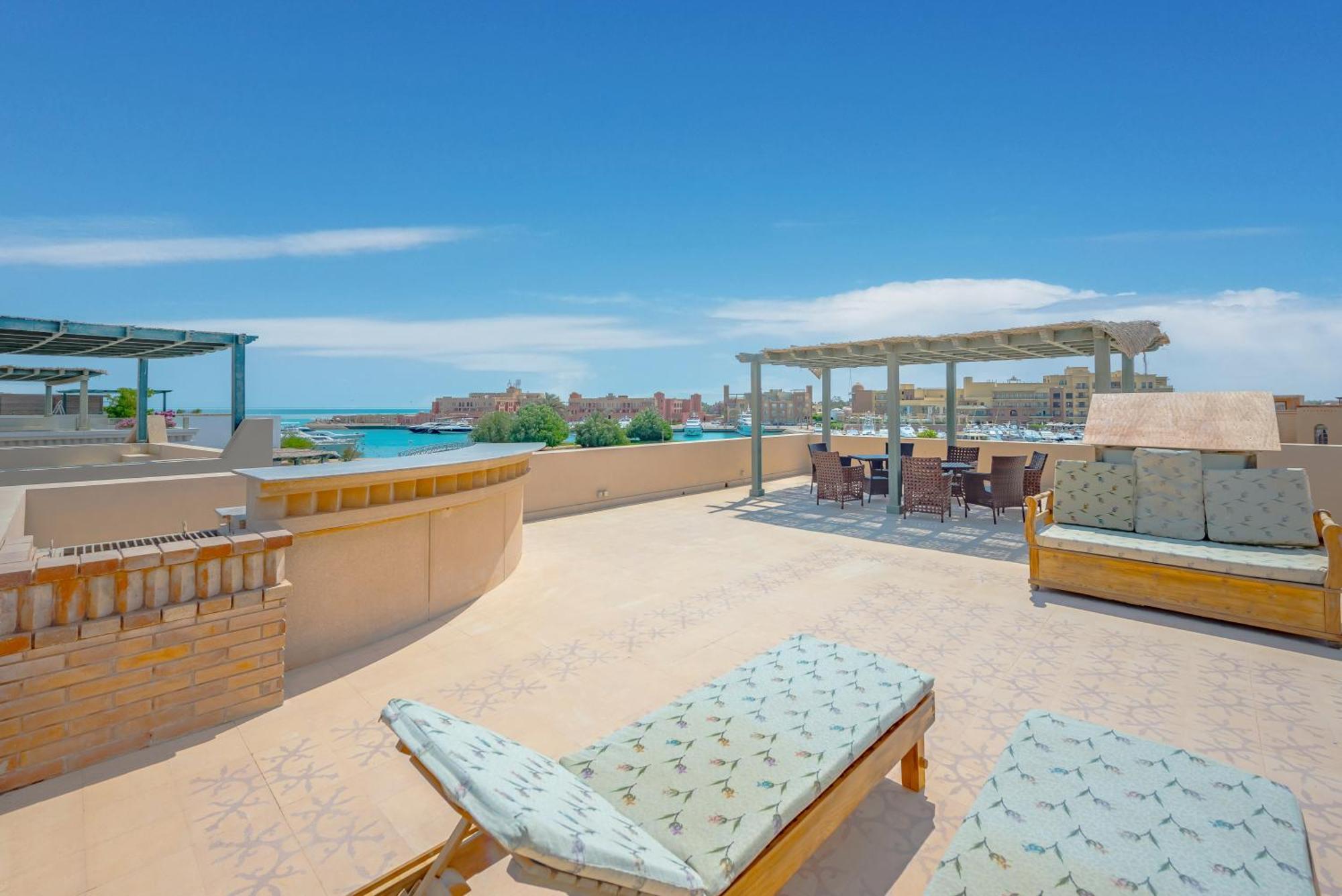 Seaview Penthouse With Roof In Marina El Gouna Egypt Vila Hurghada Exterior foto