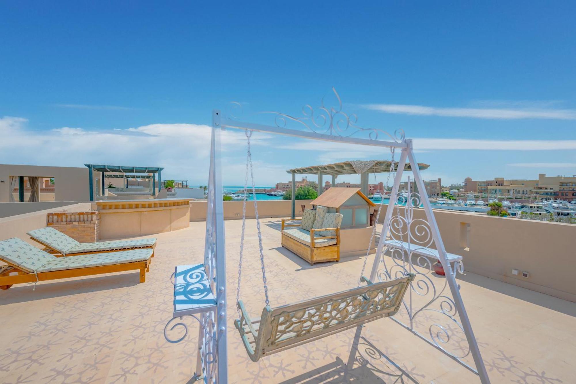 Seaview Penthouse With Roof In Marina El Gouna Egypt Vila Hurghada Exterior foto